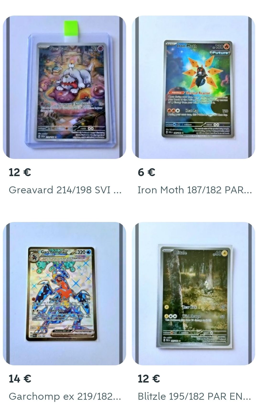 ANÚNCIO 2 Cartas Pokémon FULL ARTS Preços nas fotos NOVAS e ORIGINAIS!