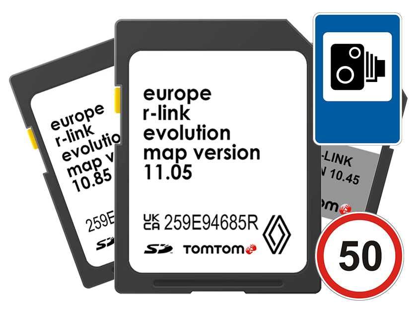 Карты навигации 2024 - Renault R-Link - Megane Laguna Koleos Clio Zoe