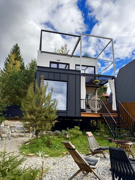 Оренда сучасного будинку/котеджу в Карпатах з ЧАНОМ . 2+2. с.Микуличин