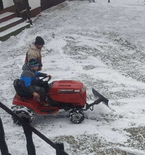Traktorek kosiarka Briggs pług do śniegu