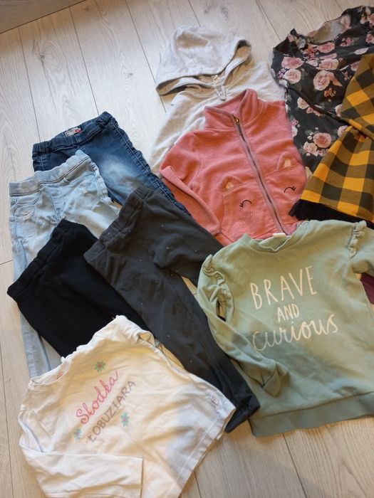 Jesień 92 dziewczynka paka h&m hm cool club