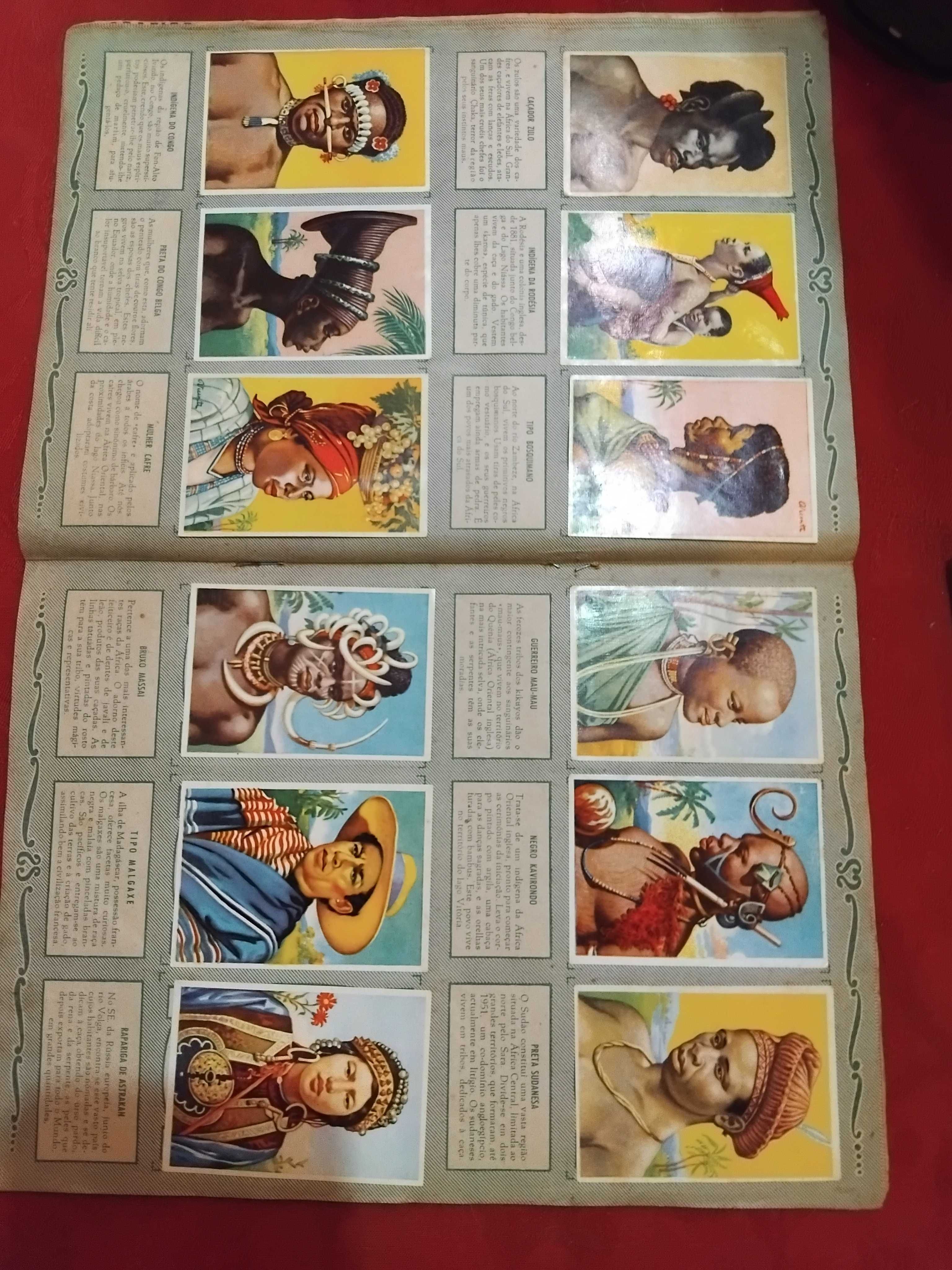 Coleção de cromos Povos (Raças) do mundo
