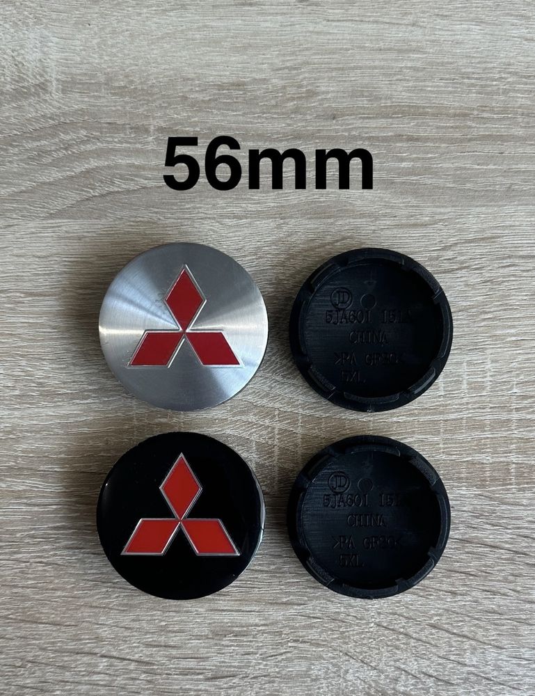 Conjunto Centros Mitsubishi 56mm 60mm 65mm 68mm 75mm 81mm