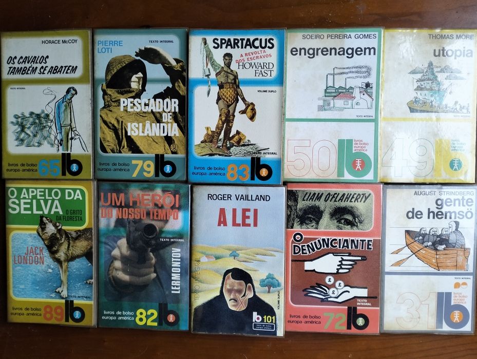 Livros coleção Europa -América