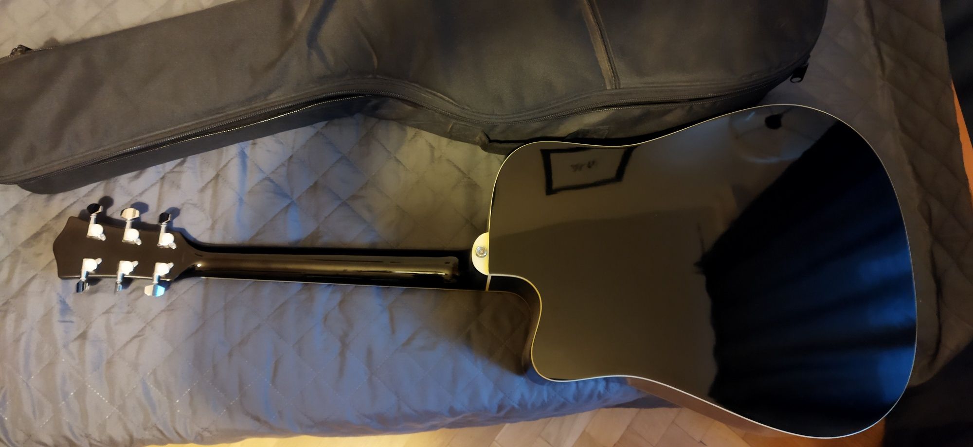 Gitara akustyczna T Burton Greengo WC/BK z pokrowcem