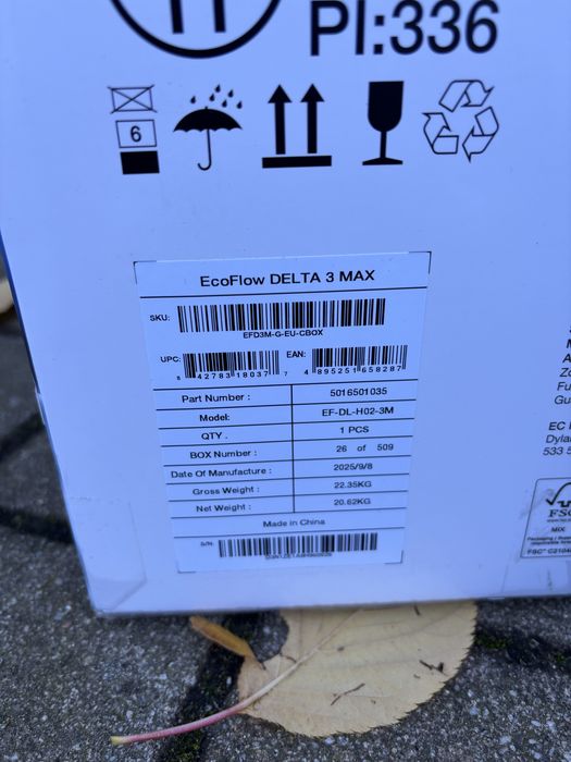 Зарядна станція EcoFlow Delta 3 Max 2048 вт*год LiFePo4 В НАЯВНОСТі