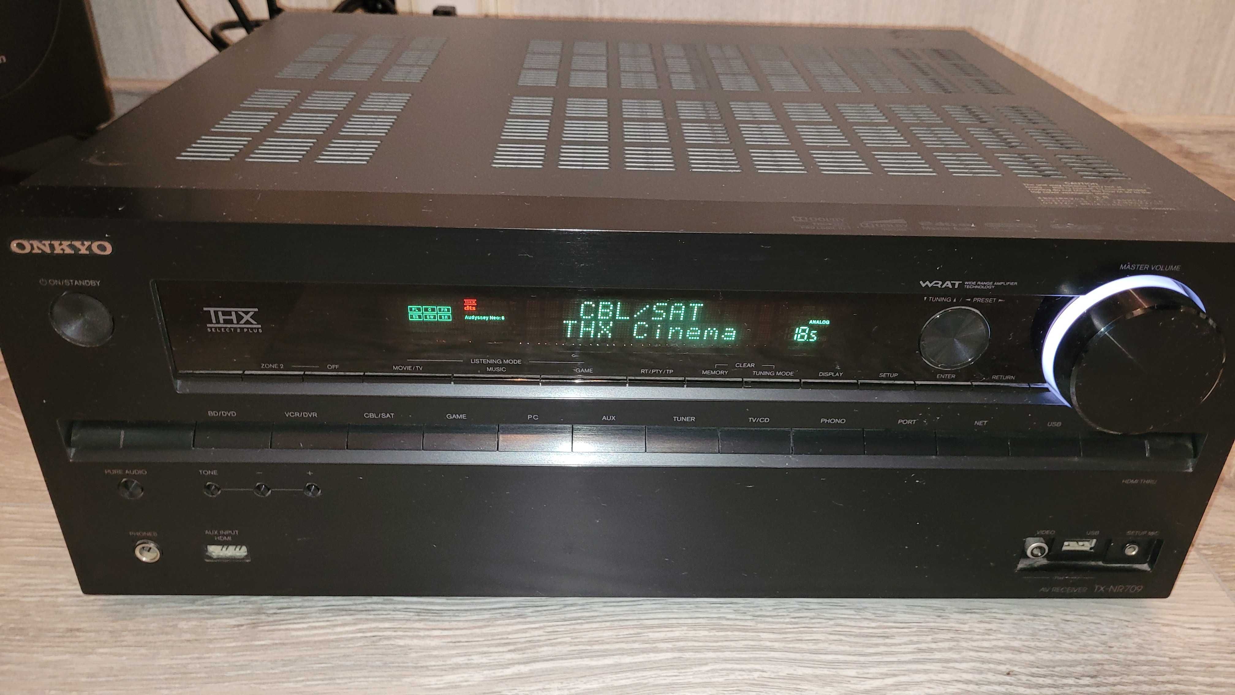 Ресівер 7.2  ONKYO TX-NR 709 TrueHD/Net/USB/3D/4K