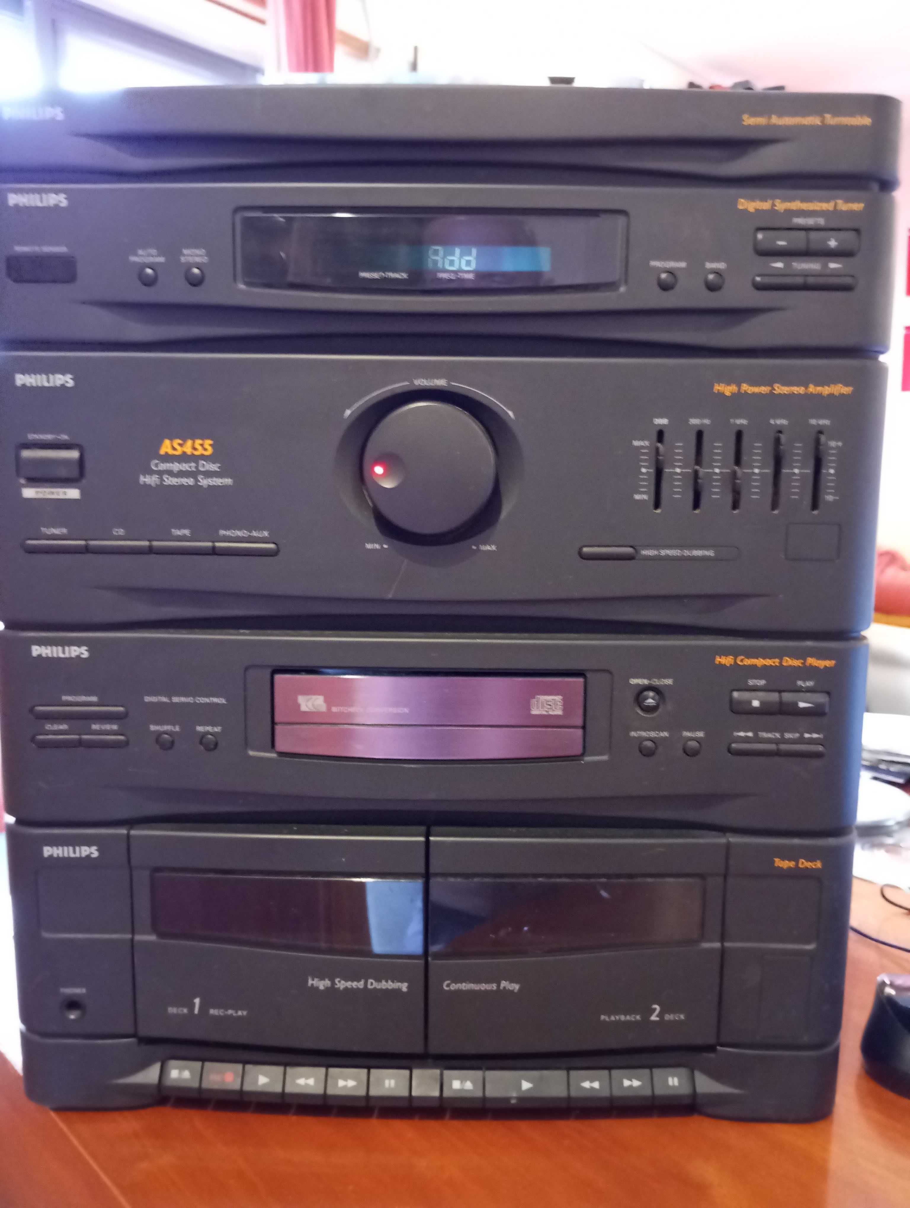 Aparelhagem Philips AS455 - Gira Discos a precisar de atenção