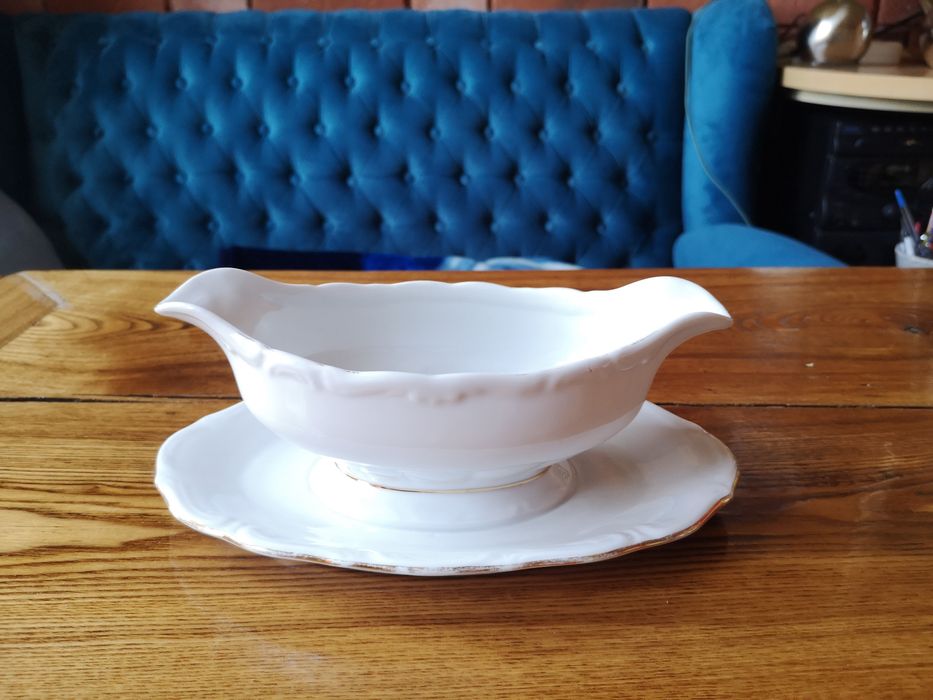 Stara sosjerka porcelanowa - WAŁBRZYCH