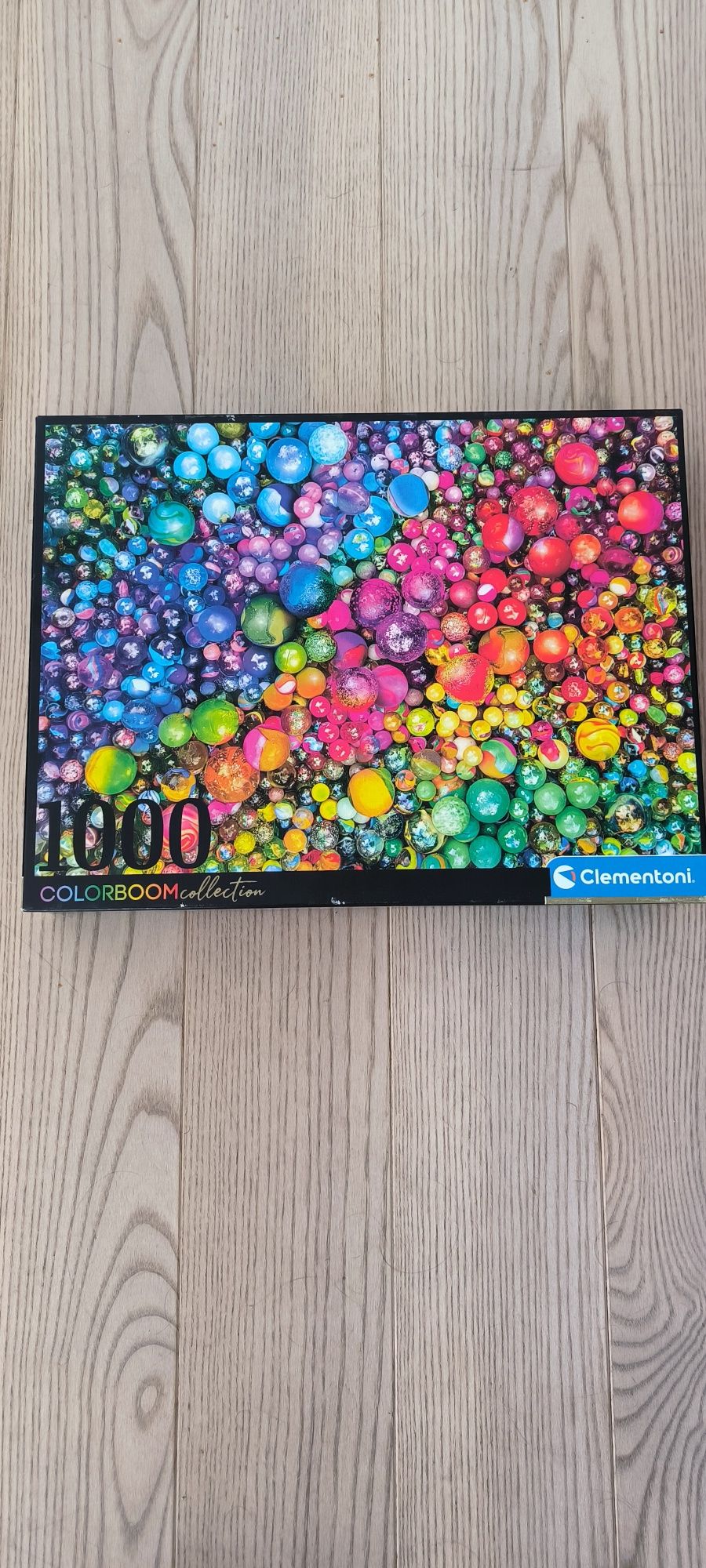 Puzzle 1000, Clementoni colorbloom marbles