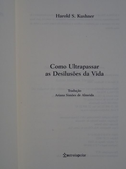 Como Ultrapassar as Desilusões da Vida de Harold S. Kushner