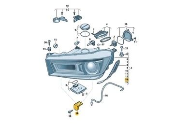 Крепления фар Audi q5 2017-2023 кріплення фары кронштейн крепеж фара