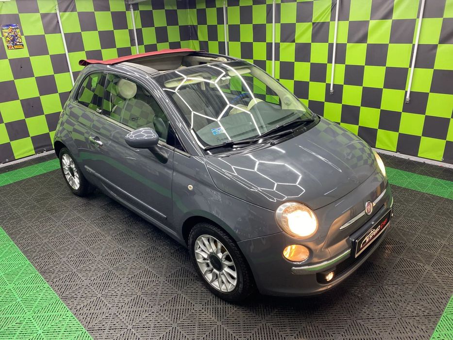 Fiat 500 1.2i CABRIO-500C - CZERWONY DACH - Klima-AUTOMAT Zareje.w Polsce