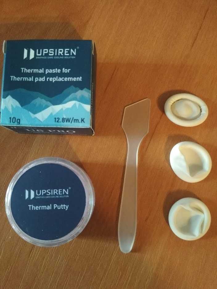 Термопрокладки брендові Upsiren 0.5- 3мм 16w\mk. Жидкие термопрокладки