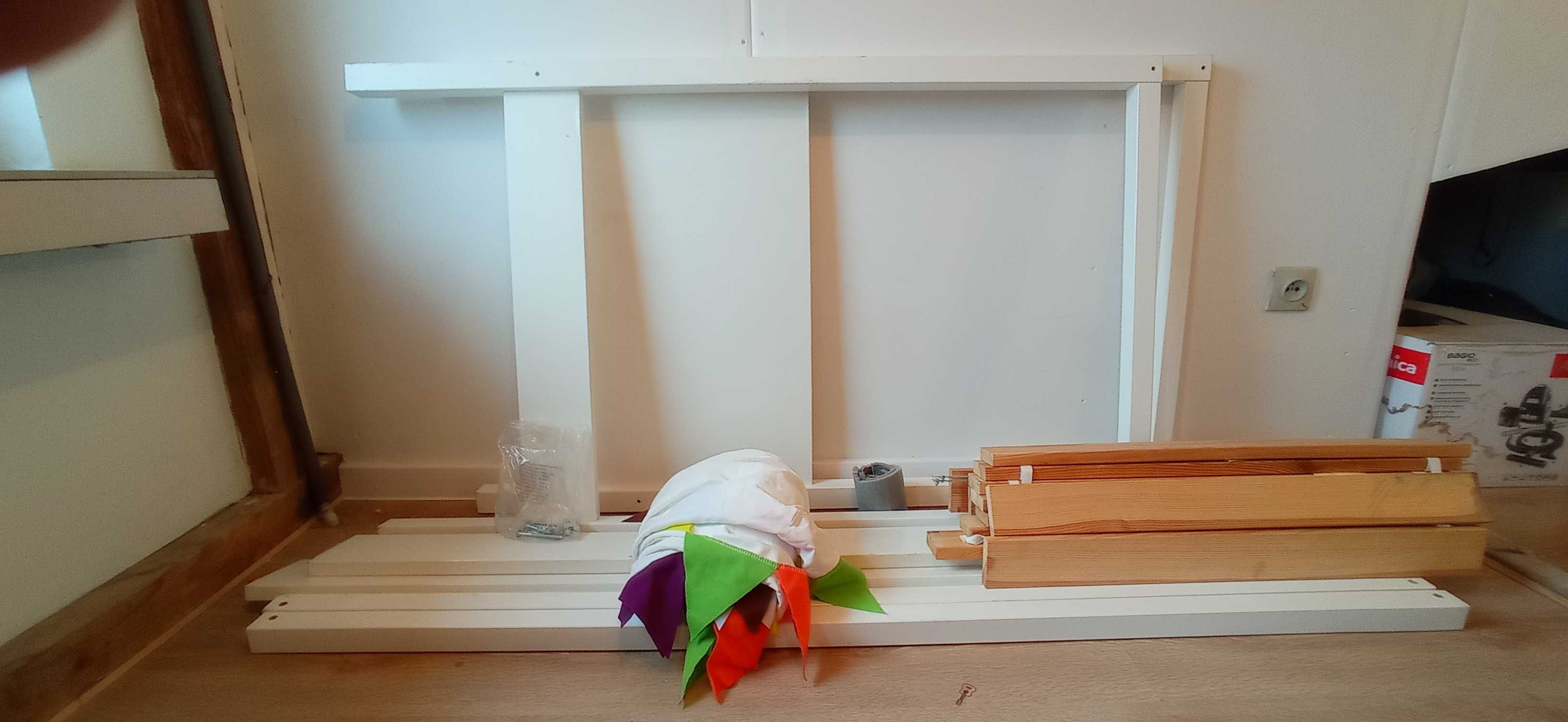Łóżko dziecięce IKEA Orve, z baldachimem