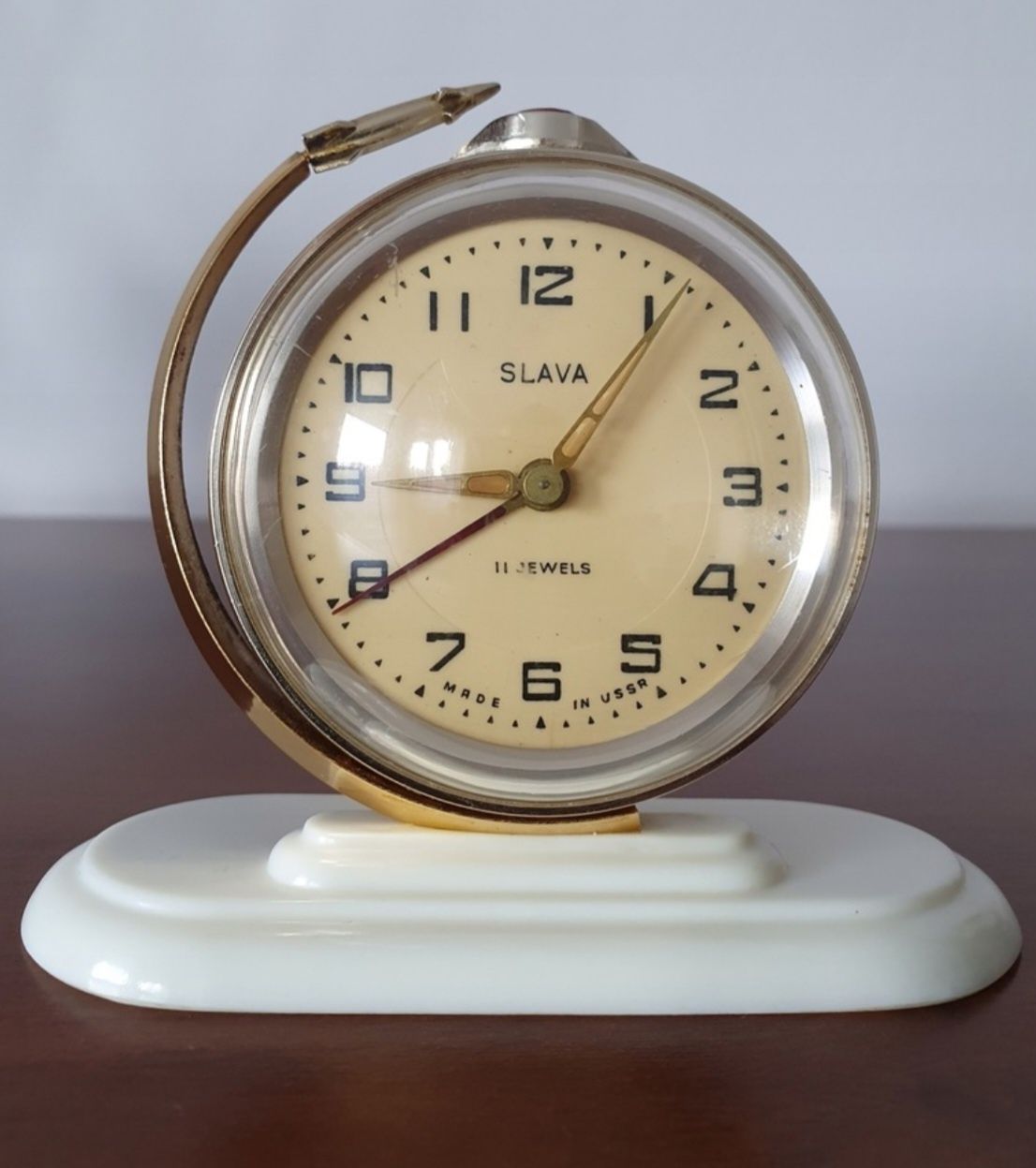 Zegarek Biurkowy  Budzik SLAVA – MADE IN USSR