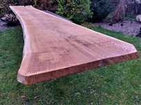 Duży 380cm Długi Blat Barowy Lada z Monolitu Stół live edge