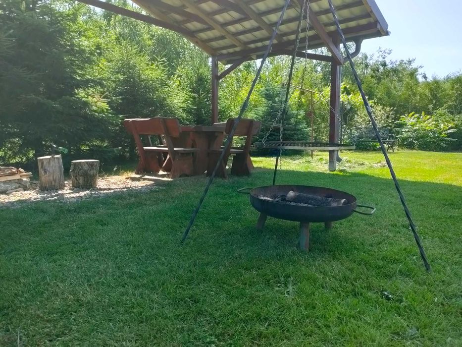 Domek z kominkiem nad morzem z sauną balia jacuzzi Słajszewo