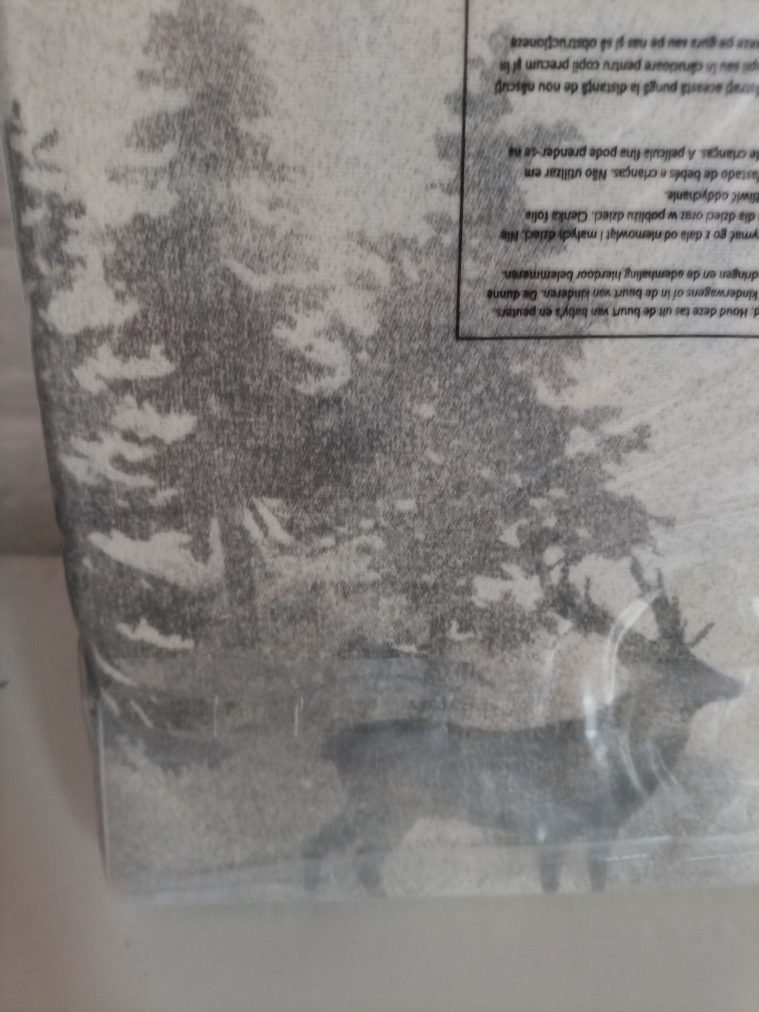 Pościel flanelowa z flaneli 160/200+2x70/80 las jeleń renifer