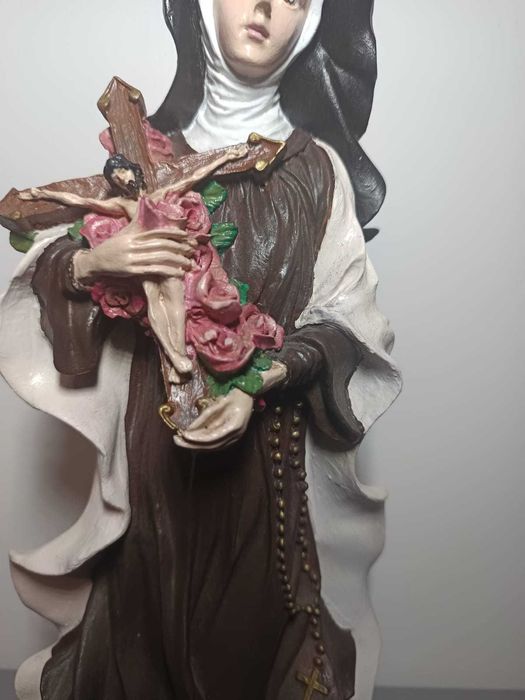 Santa Rita de Cássia em Porcelana – Arte Sacra (35 cm)