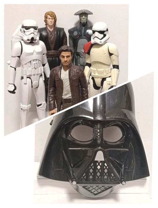 Figuras Star Wars Hasbro 30 cm e máscara