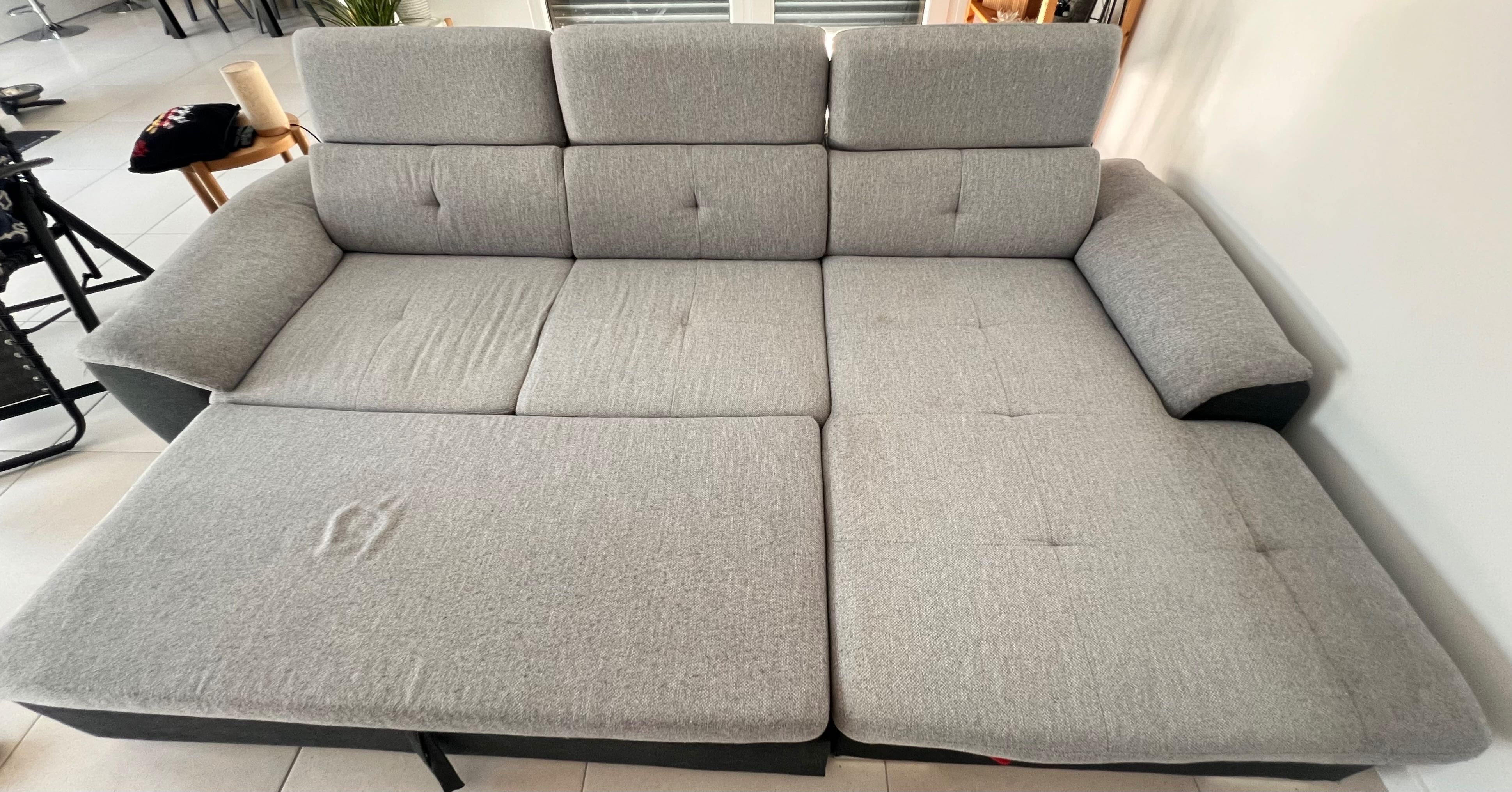 Sofá chaise longue com cama