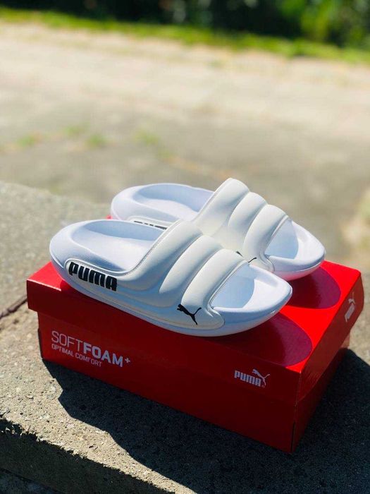 Тапочки Puma / Шлепанцы Пума для дома, улицы, сауна, бассейн, двор