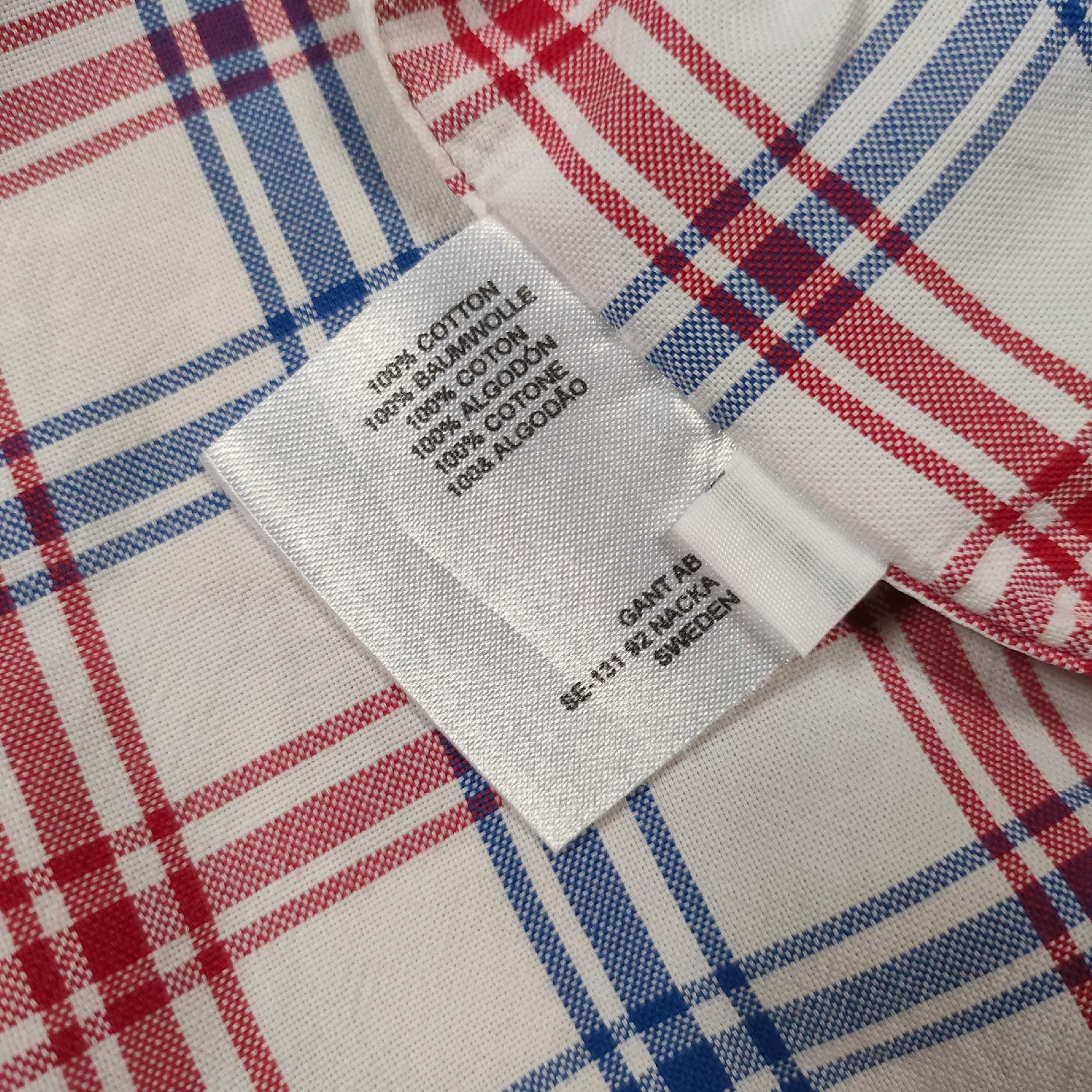GANT Pinpoint Oxford Koszula Kratka Męska Logo r.L