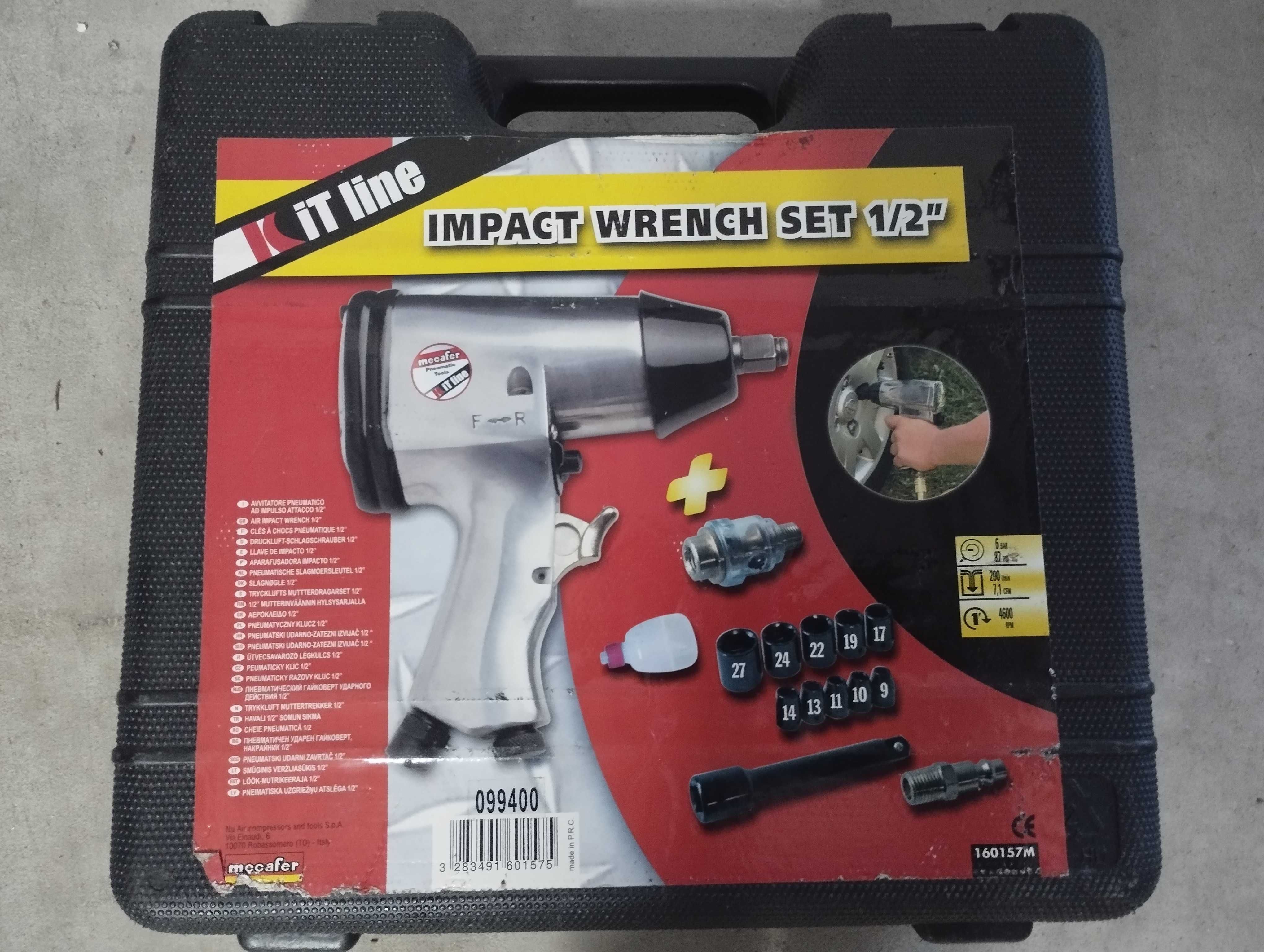 Pistola pneumática de impacto (tipo 1/2")