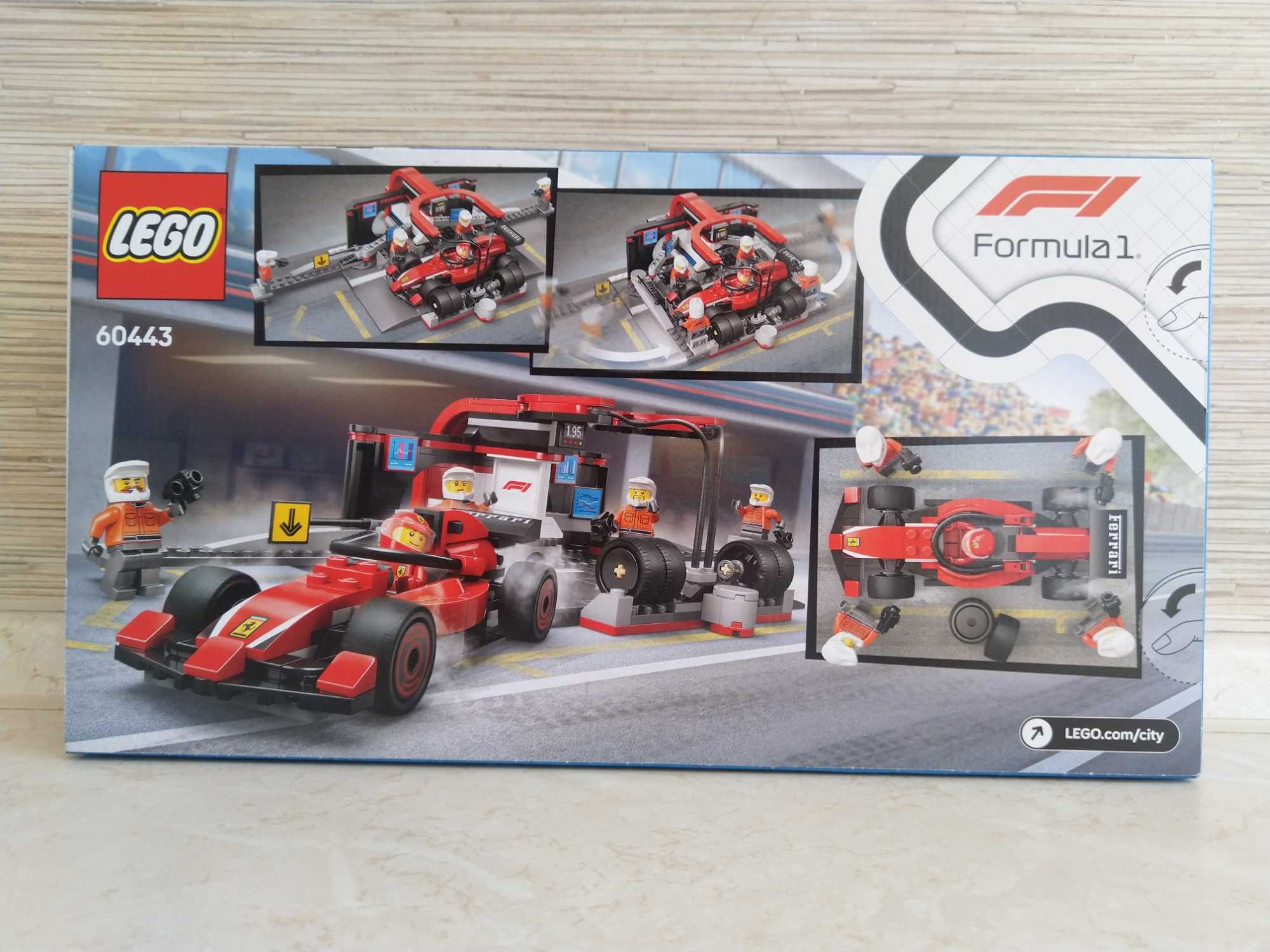 HIT Lego City F1 Pit stop i mechanicy z bolidem Ferrari 60443 KURIER