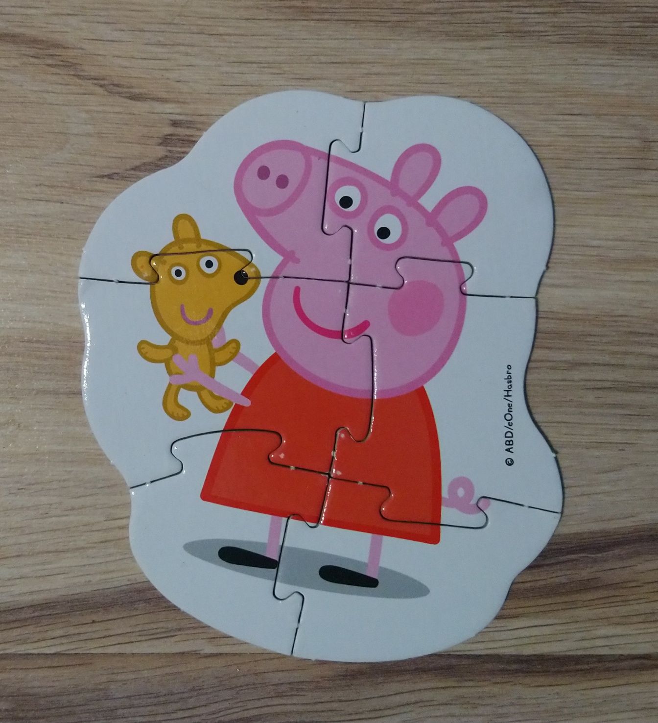 supercolor puzzle peppa pig 4 shapes 2+