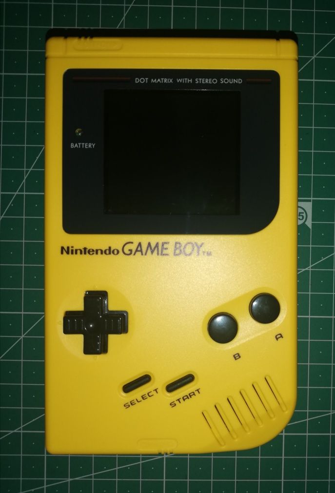 Game boy DMG 01 amarelo ips lcd 2.45 polgadas