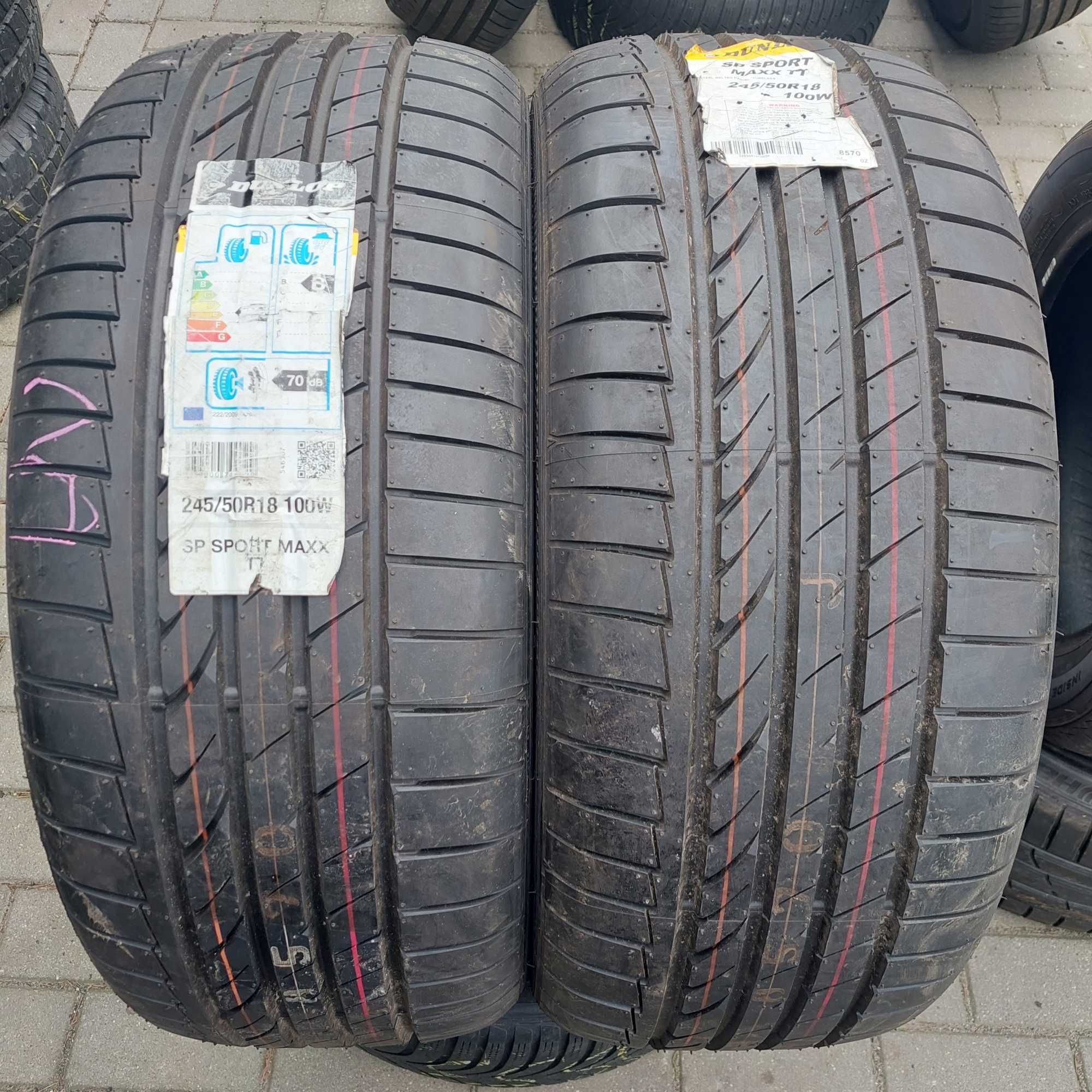 Opony letnie  245/50 R18  Dunlop nowe