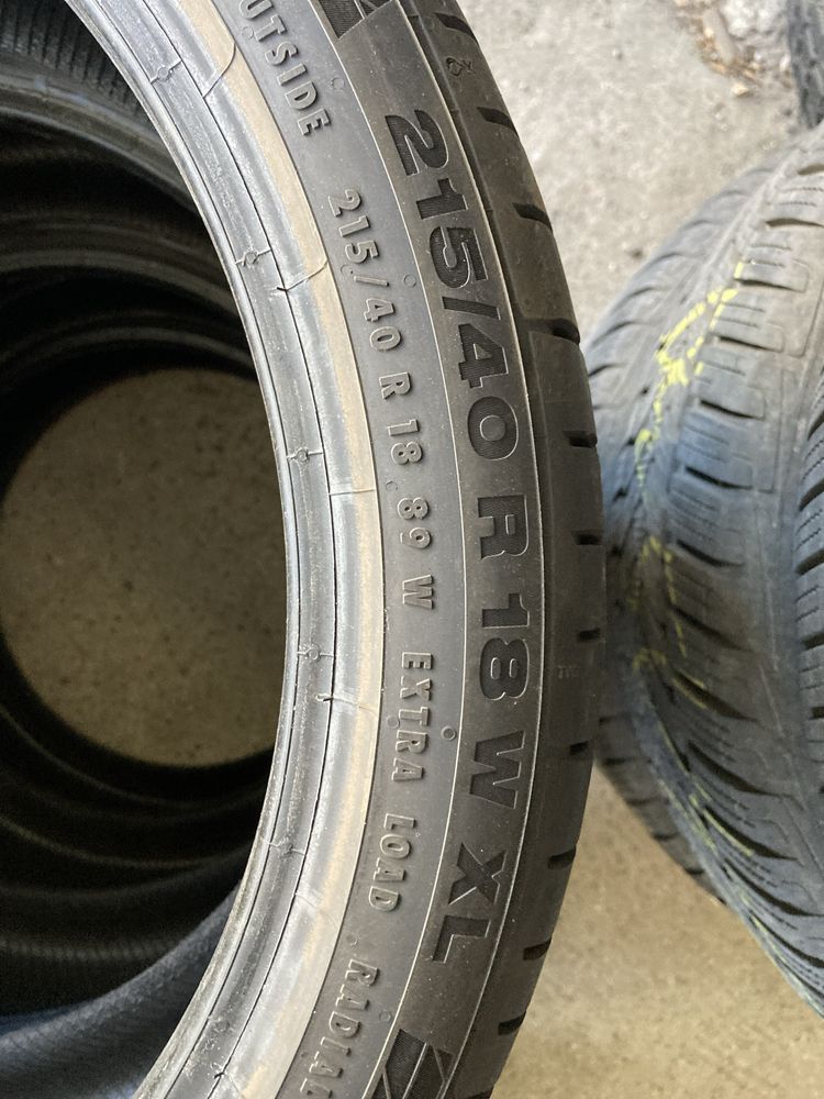 4x 215/40r18 Continental montaż 0zł Szczecin