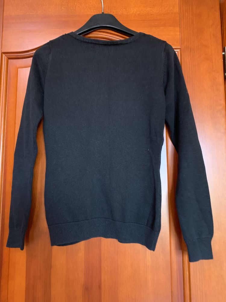 Sweterek czarny xs 34