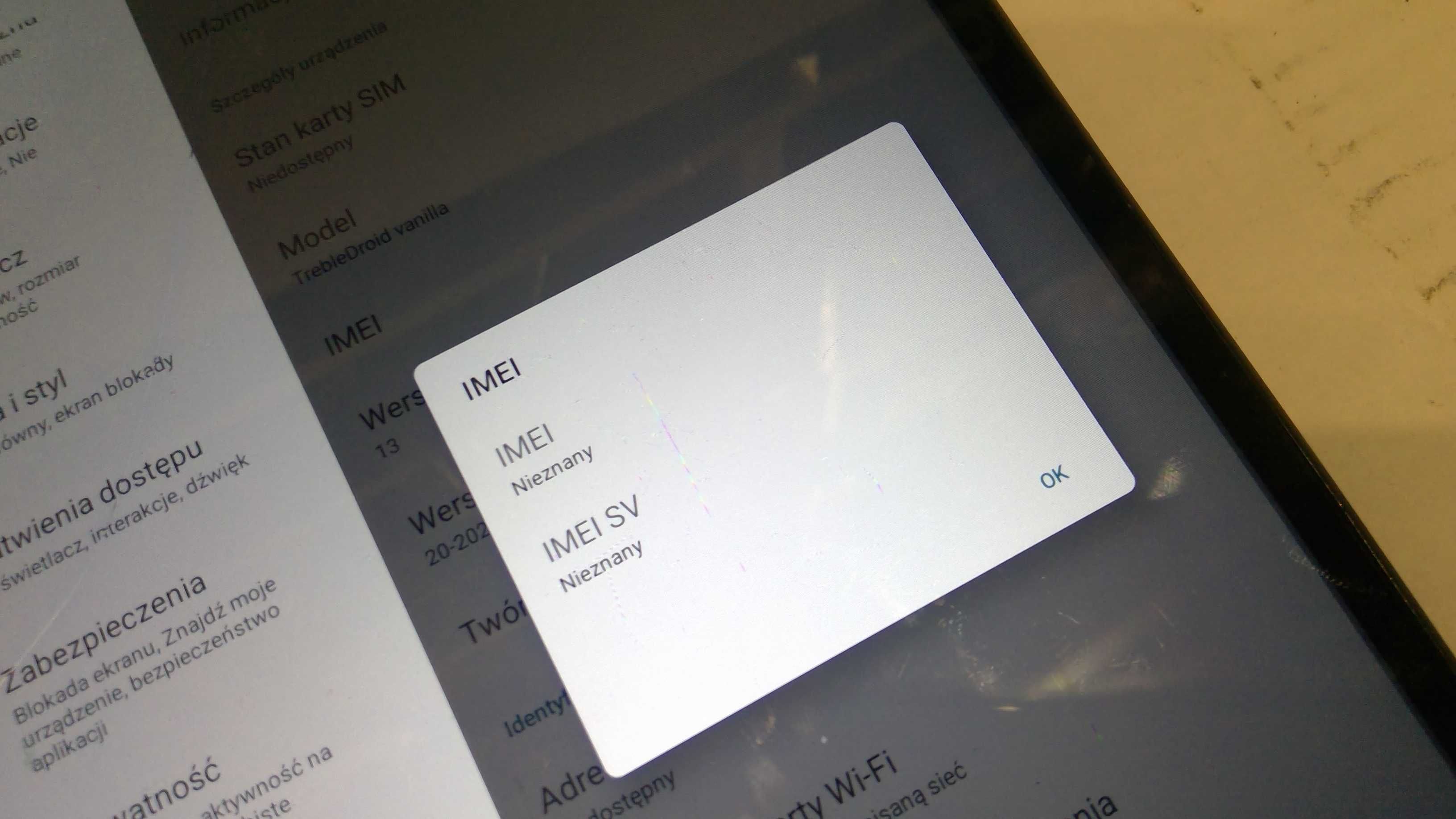 Tablet Lenovo model nieznany jakiś z serii M10 nr1680
