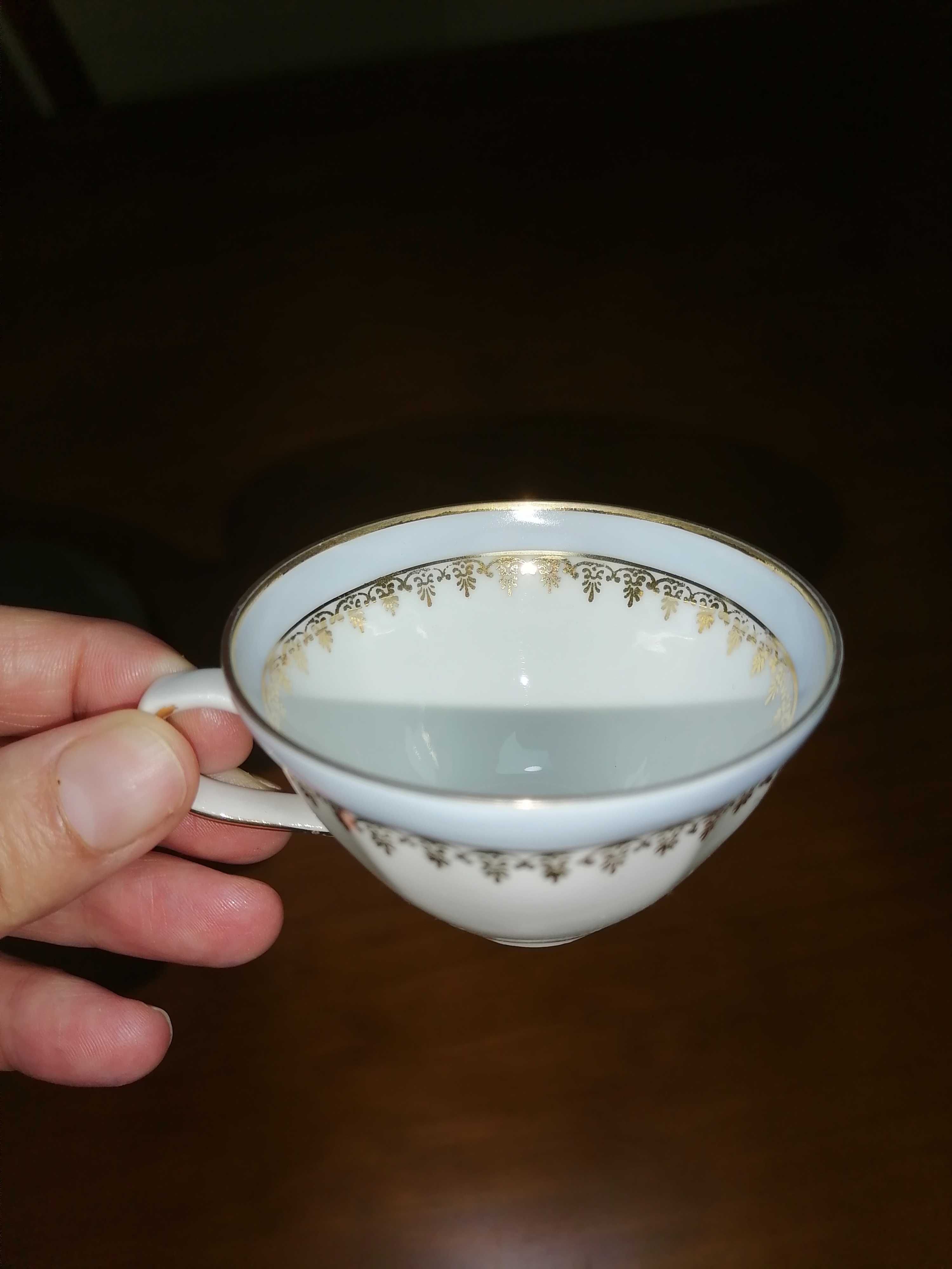 Serviço de café S.P Coimbra Portugal em Porcelana Fina