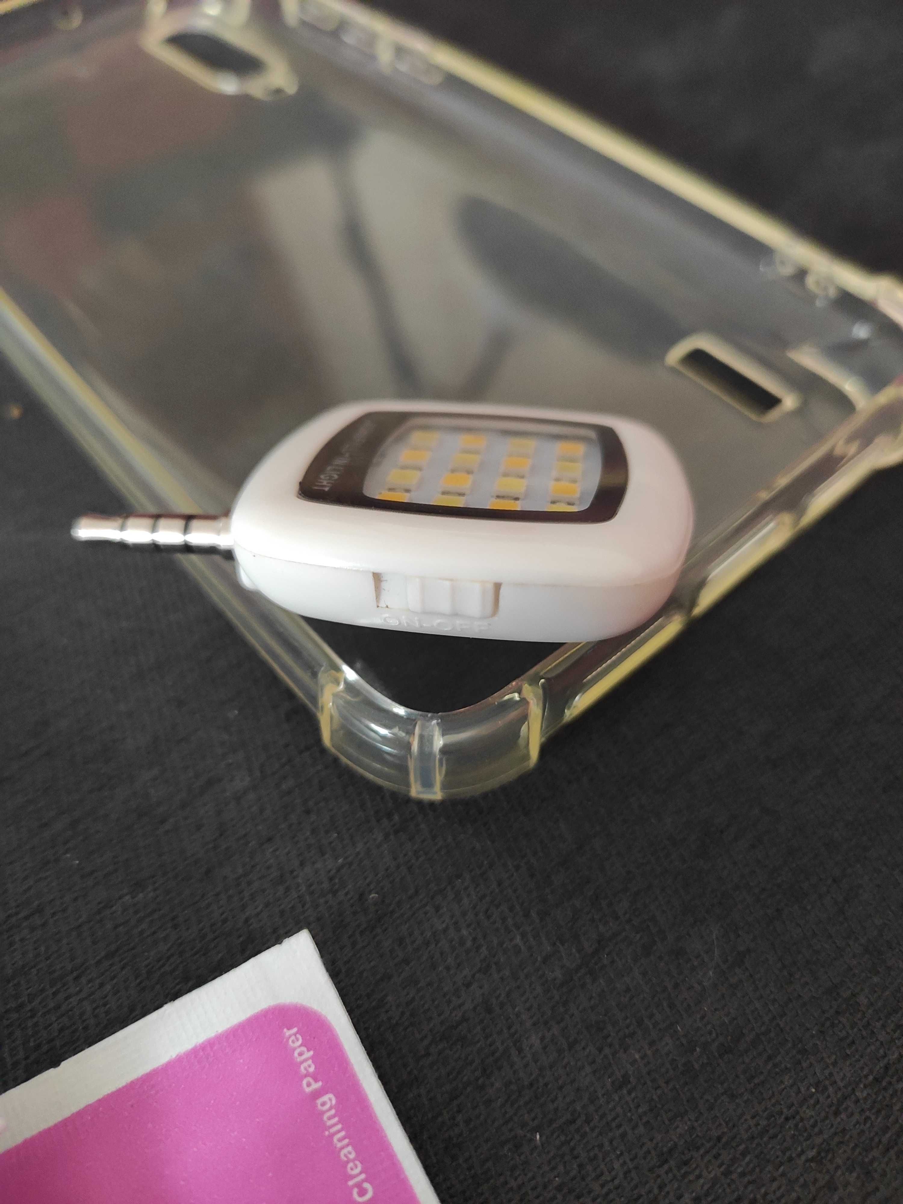 Xiaomi mi 9 lite akcesoria, etu, lampka do selfie, 2x szkło ochronne