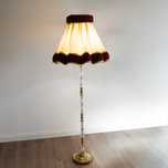 Lampa stojąca podłogowa mosiężna H 165 cm stara vintage