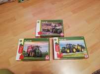 Puzzle Schmidt, traktor John Deer - trzy zestawy