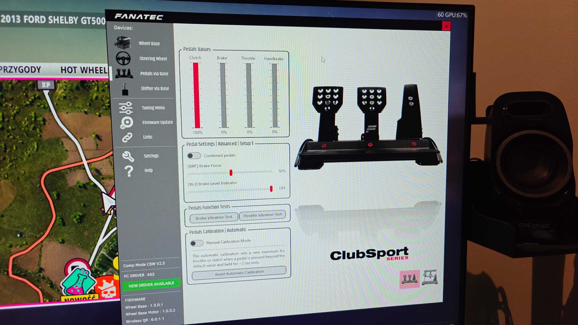 Manipulatory, pedały Fanatec Clubsport V3 loadcell jak nowe!