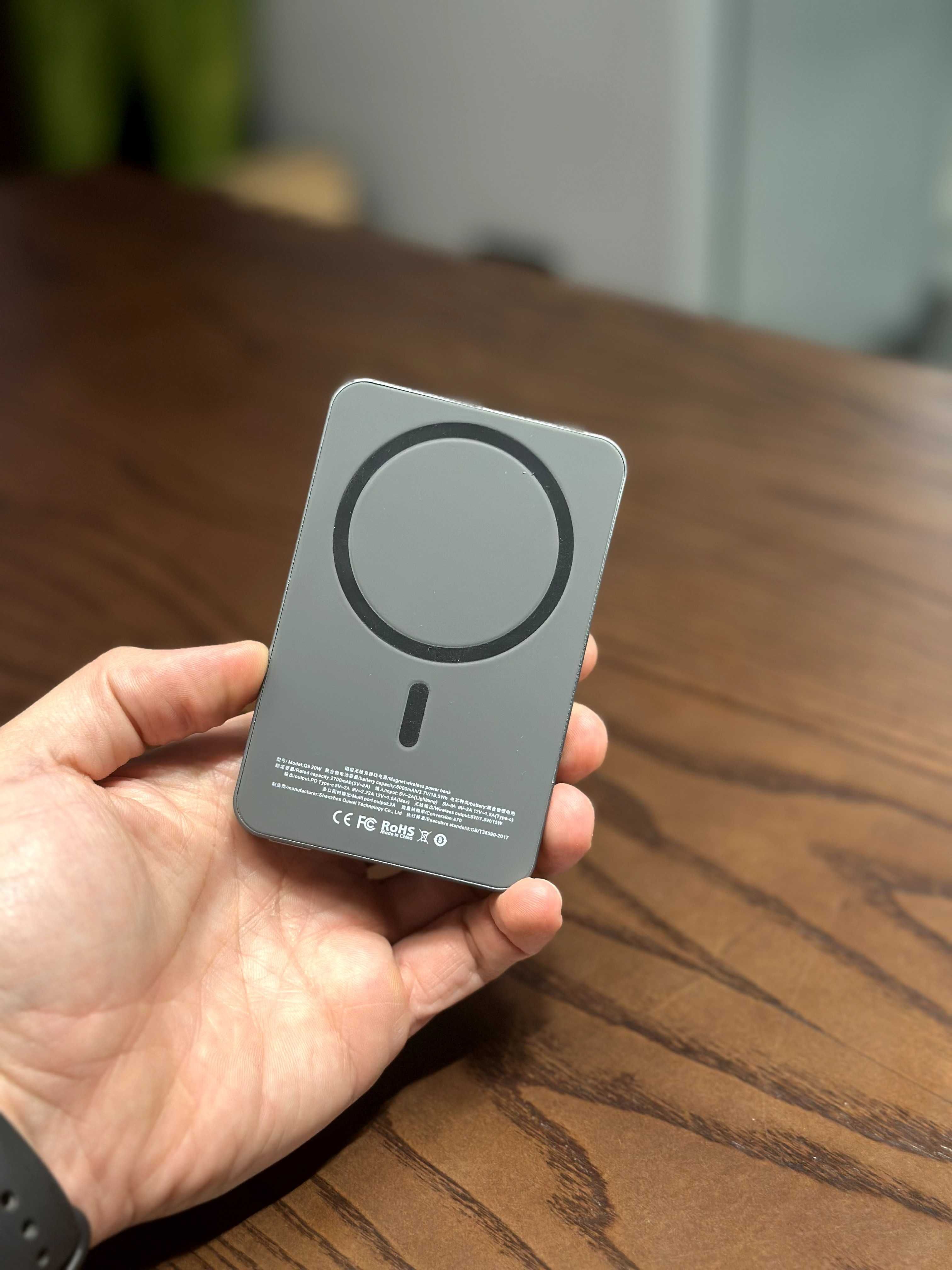 MagSafe павербанк 5000 mAh | Бездротова зарядка + USB-C 20W | iPhone