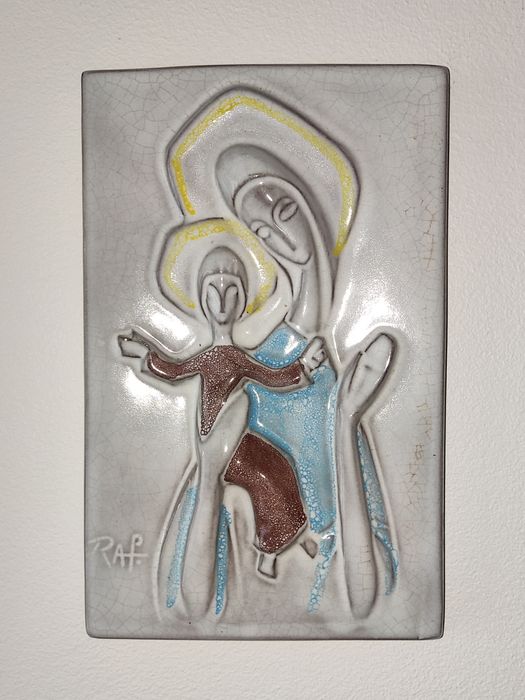 Stara oryginalna płytka ceramiczna do powieszenia RAf lata 70.