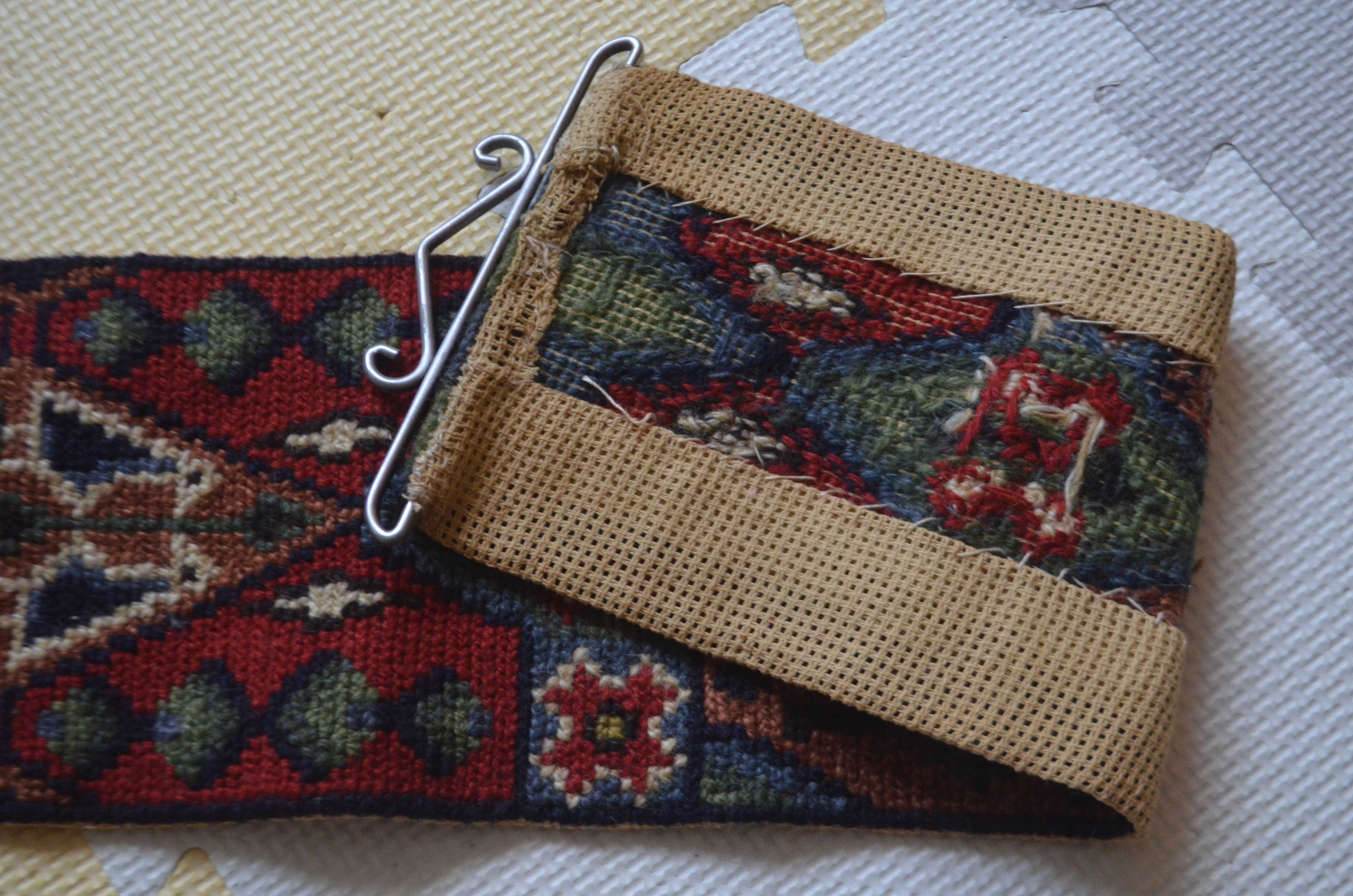 makata kilim ścienny ręczne wykonanie 73 x 13,5 cm