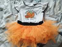 Sukienka tunika body Halloween Dzień dyni 92