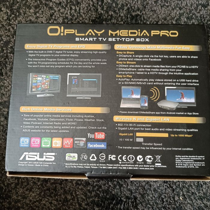 Smart TV set-top box ASUS O!Play