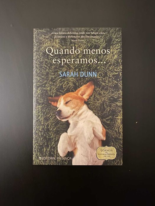 Livro "Quando Menos Esperamos..." de Sarah Dunn