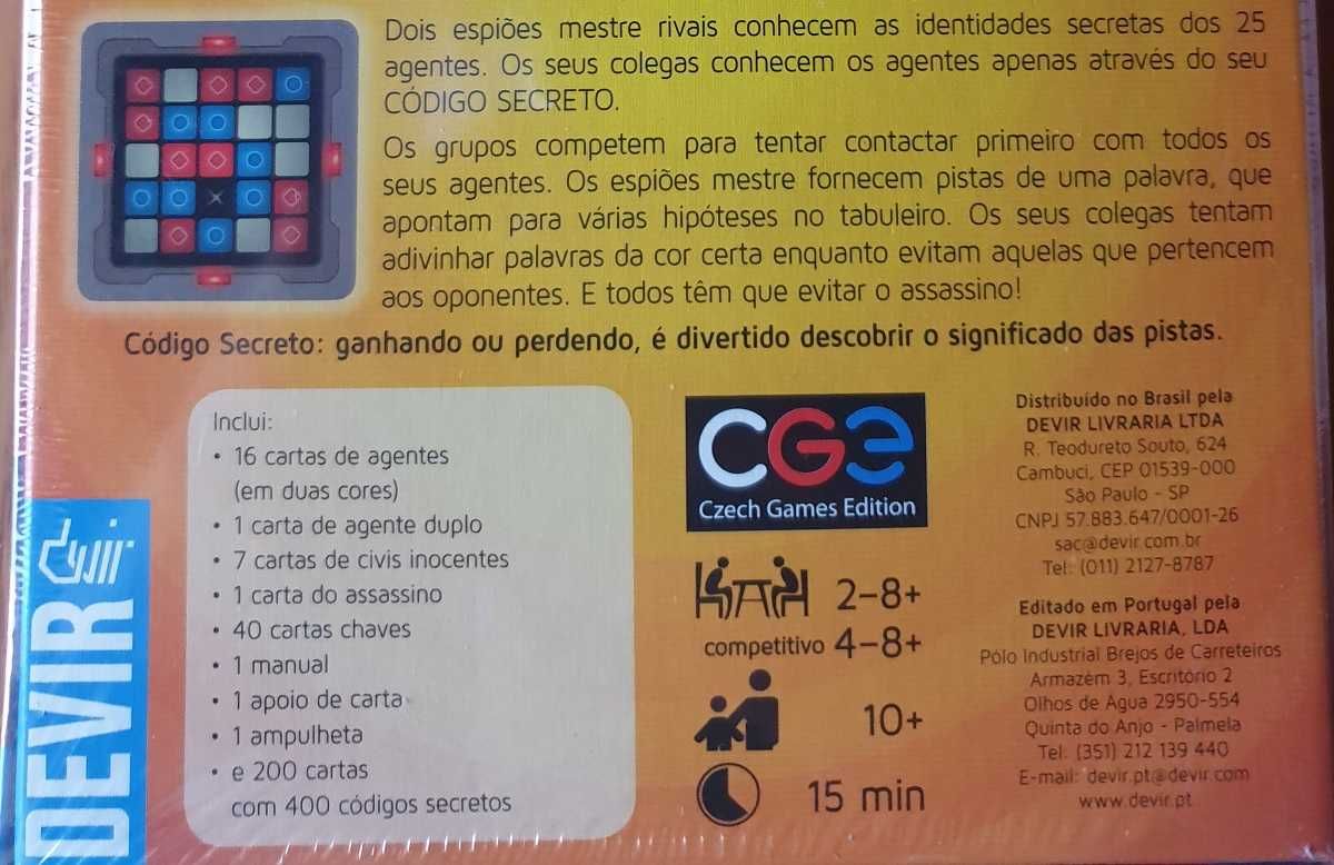 2 Jogos • Código Secreto + CS IMAGENS • Novos • Selados!