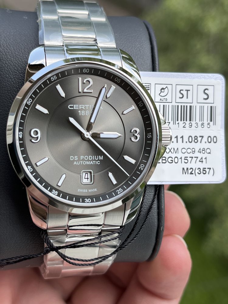 Швейцарские механические часы Certina DS Podium Automatic 38mm.