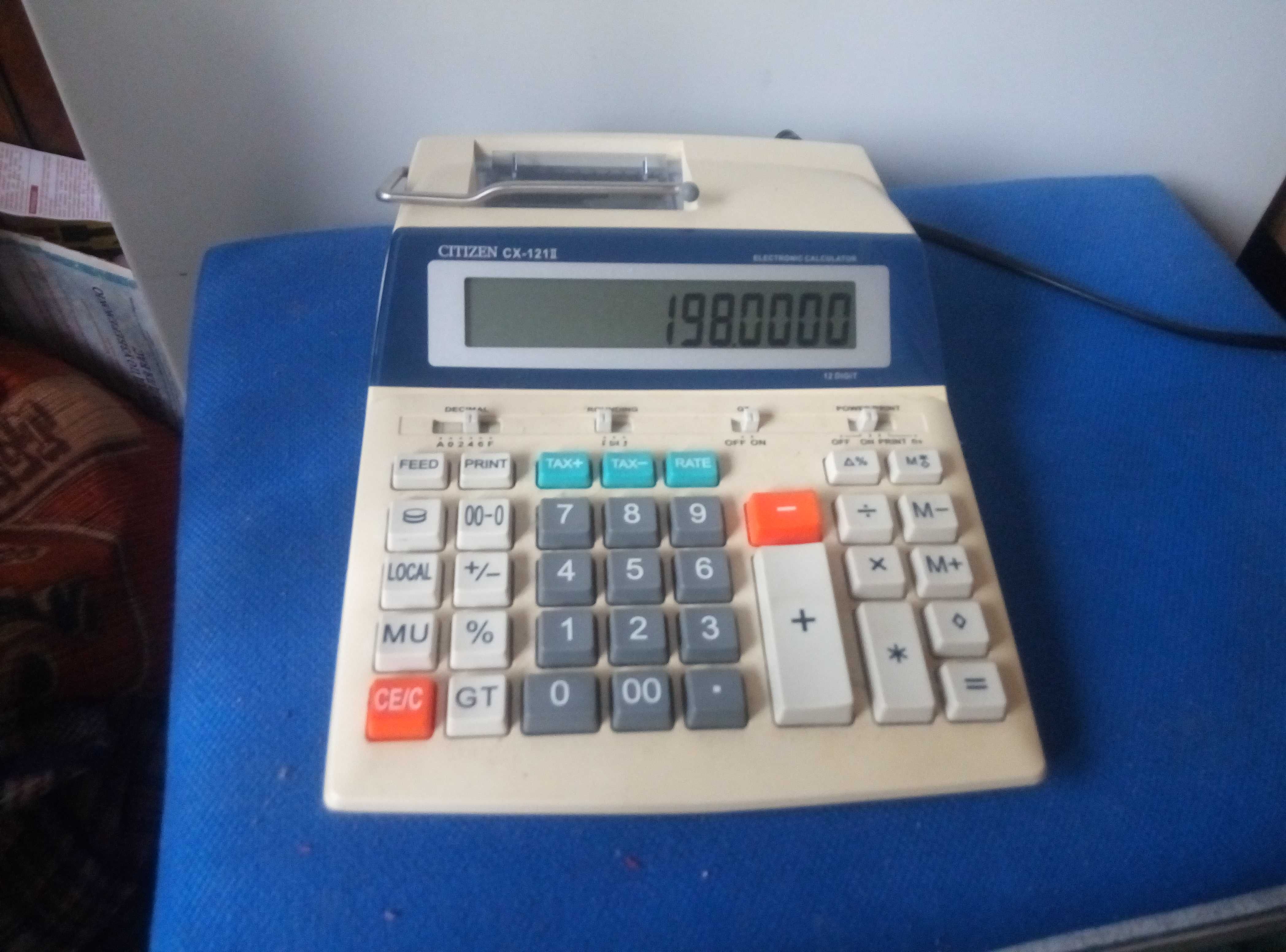 Калькулятор бухгалтерский Citizen CX-121 II